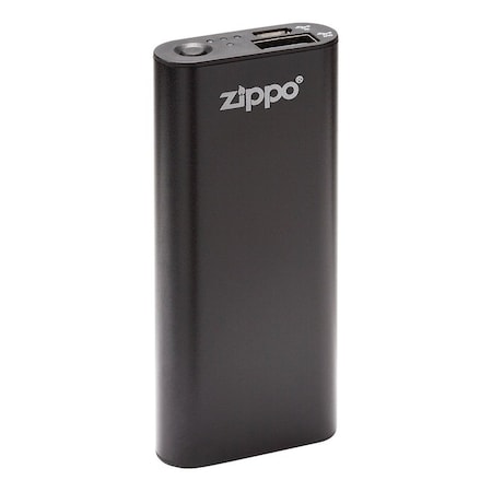 Zippo HeatBank 3 Hour USB Rechargeable Hand Warmer, 2 Settings, Black 40580